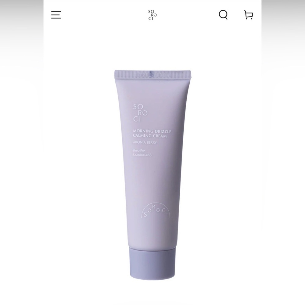 SOROCI Morning Drizzle Calming Cream - Lavender Tube-NEW, UNUSED & Sealed!